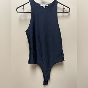 Black Shiny Bodysuit